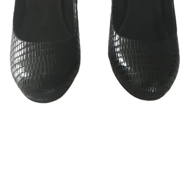 Cole Haan Henry  Grant Black Crocodile-Embossed Heels SZ 7 US / 24 cm - Picture 2 of 8